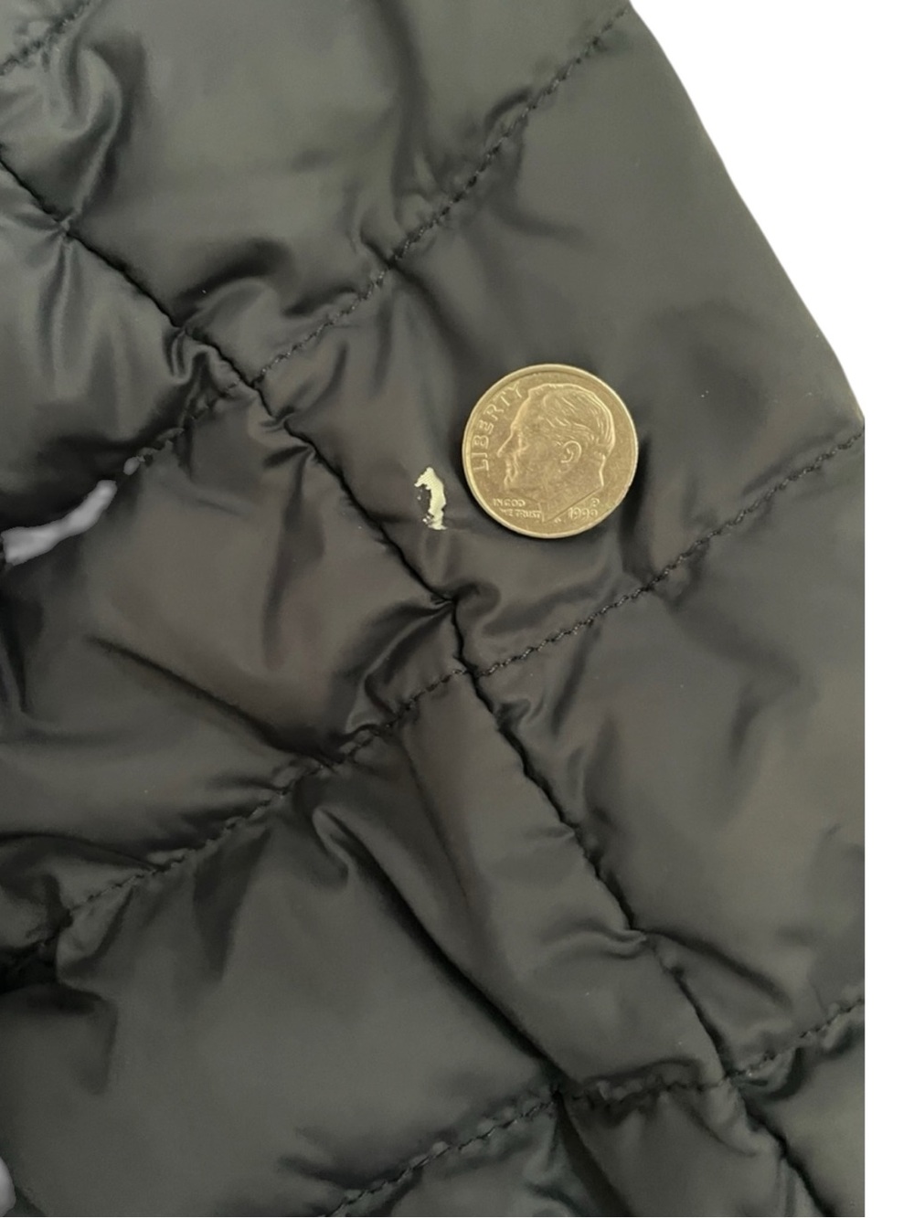 Polo by Ralph Lauren Vintage Navy Quilted Down Puffer Bomber Jacket* Unisex XS - Picture 12 of 16